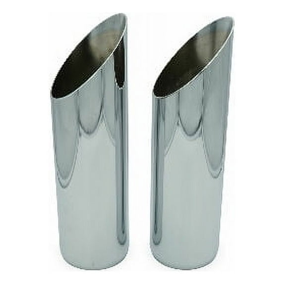 Dual Exhaust Kit 2.5" Cherry Bomb Vortex Side Exit SW Tips 67-72 Ford F-Series