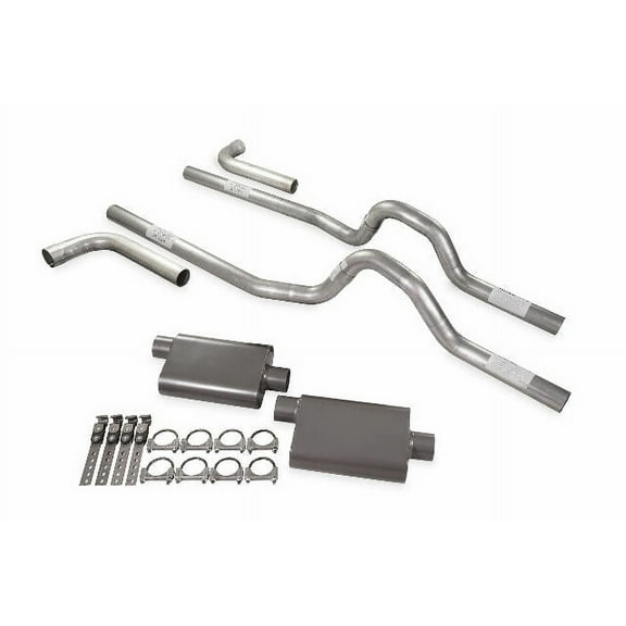Dual Exhaust Kit 3" 2 Chamber Side Exit Fits 73 to 80 GM C/K 10 Half Ton