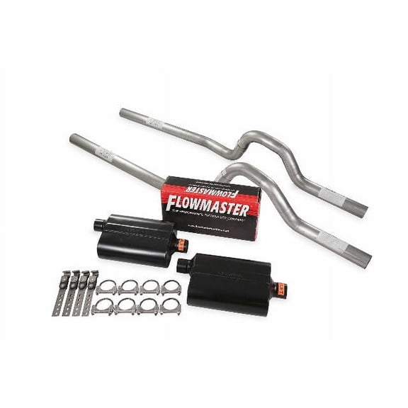 Dual Exhaust Kit 3" Flowmaster Super 40 Rear Exit Fits 67 to 72 Ford F-Series