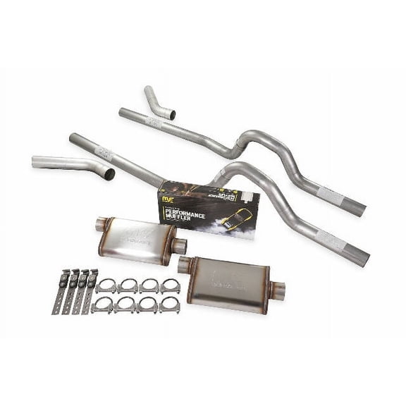 Dual Exhaust Kit 3" MagnaFlow Stainless Corner Exit Fits 67 to 72 Ford F-Series