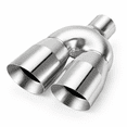Two Socket Outlets Dual Exhaust Tip 2.5