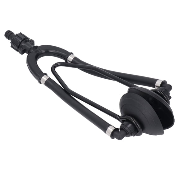 Dual Feed Boat Motor Flusher with Round Suction Cup 5/8 In Hose Connection Marine Outboard Engine Flush Tool 10 In / 25.4 cm