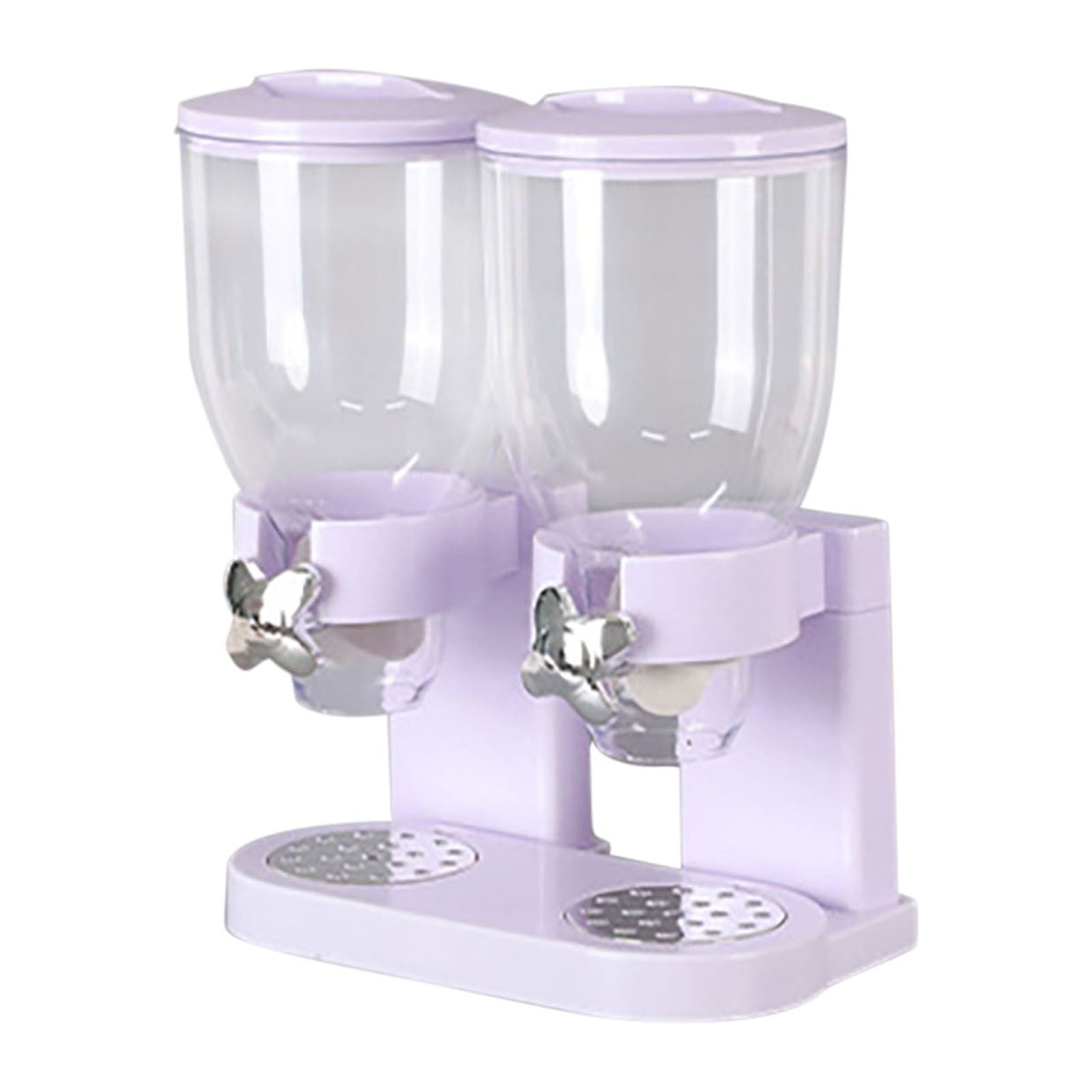 Dual Food Dispenser Cereal Containers Storage Container Dispenser Countertop for Candy Nut Grain