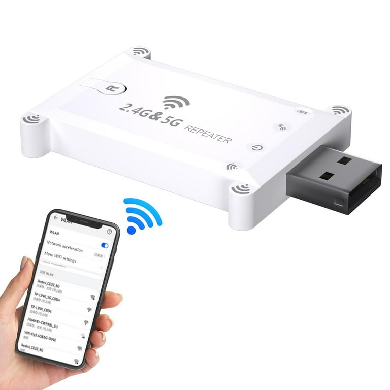 Dual Frequency 1200m Wireless Signal Amplifier Wifi Extender Booster 2.4g 5g Wifi Repeater Usb Power Supply Walmart