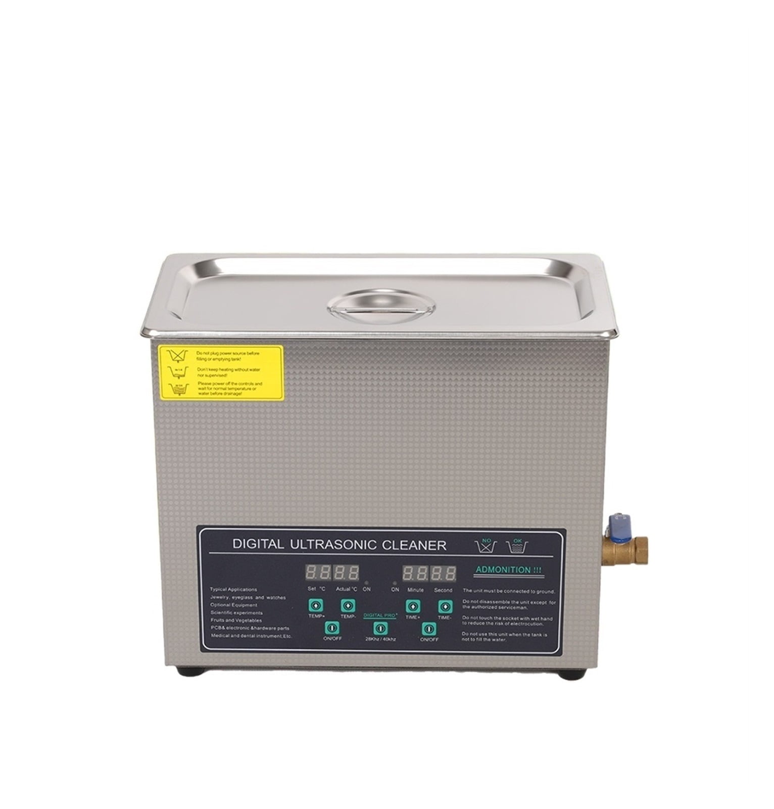 Dual Frequency 40&28KHZ 180W JPS-30AD Digital Heater&Timer Ultrasonic Cleaner 6L ,Strong Cleaning