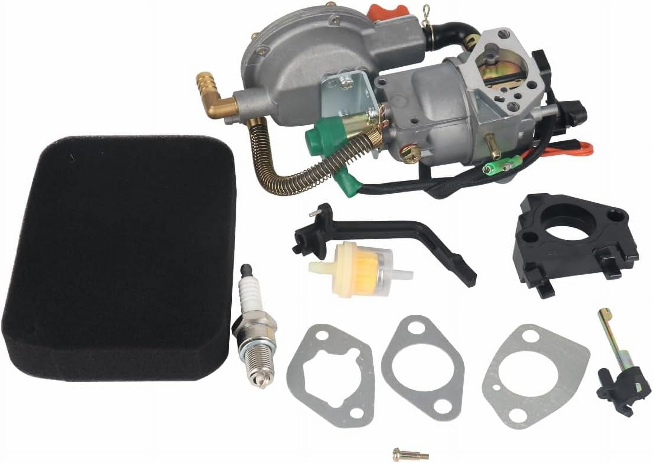 Kit Carburatore Dual Fuel Per Generatore GX390 / GX340 – Conversione GPL/CNG Per Motori 188F 190F, 4.5-5.5KW, Sostituisce 7000w-10000w