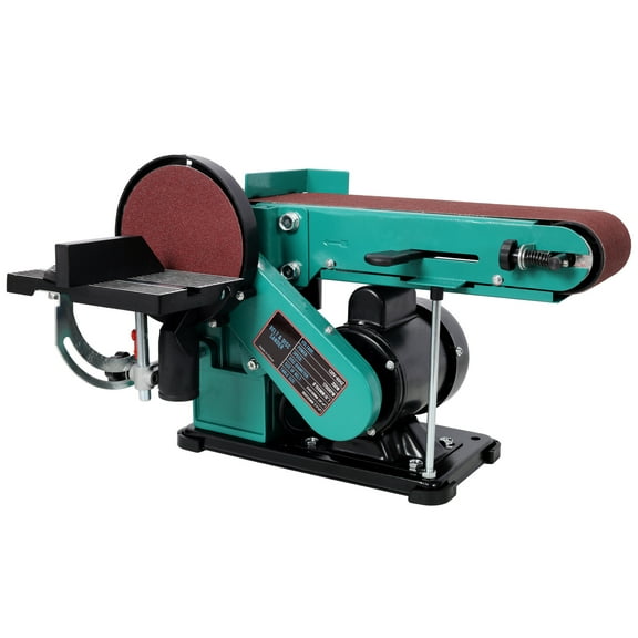Dual Function Belt and Disc Sander with High Torque Motor for Woodworking and Metal Sanding, 4 x 36 Inch Belt with 6 Inch Disc, 120V Power Tool for Smooth Finishing and Grinding Tasks