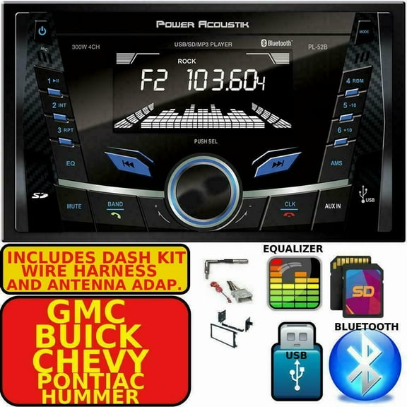 GMC CHEVY DUAL BLUETOOTH USB AUX CAR RADIO STEREO