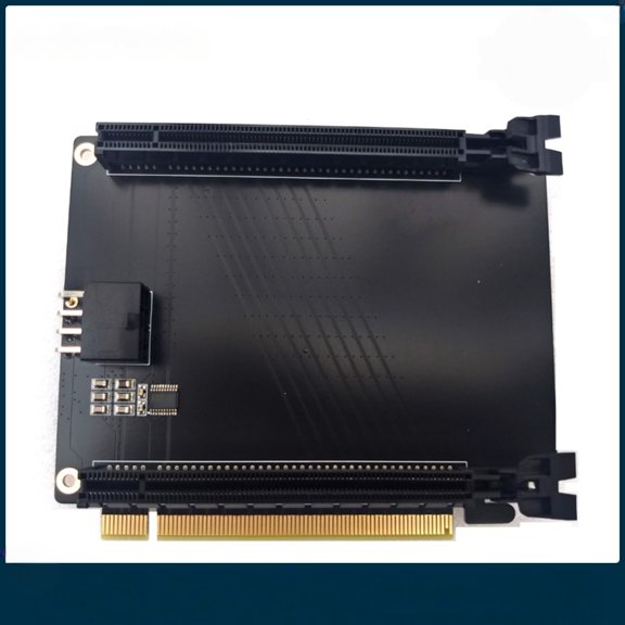 Dual GPU Bifurcation Riser Card Split Card | X16 to Dual X8 Slots | 4-Slot Wide For Deep Learning