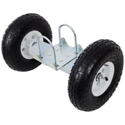 Dual Gate Wheel 10 Pneumatic Tires, Heavy Duty for Driveway Chain Link Fence, Gate Supporter Wheel Caster for Metal Tube Gates, Gate Helper Wheel for Swing Sliding Gate, 300lb