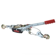 Dual Gear Power Puller, Hand Cable Puller Come Along Winch with 3 Hooks, 5 Ton (11,000 lb) Capacity