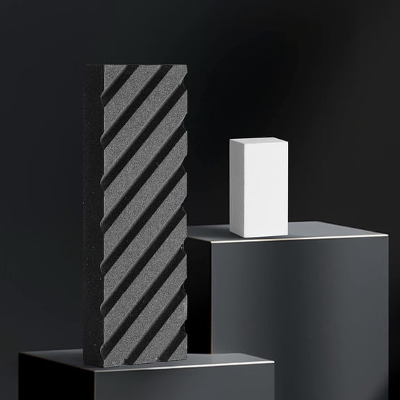 Dual Grit Coarse/Fine Flattening Stone Set - Sharpening Stones Flattener with Grooves for Re-Levelling Whetstones, Oil Stones, Waterstones