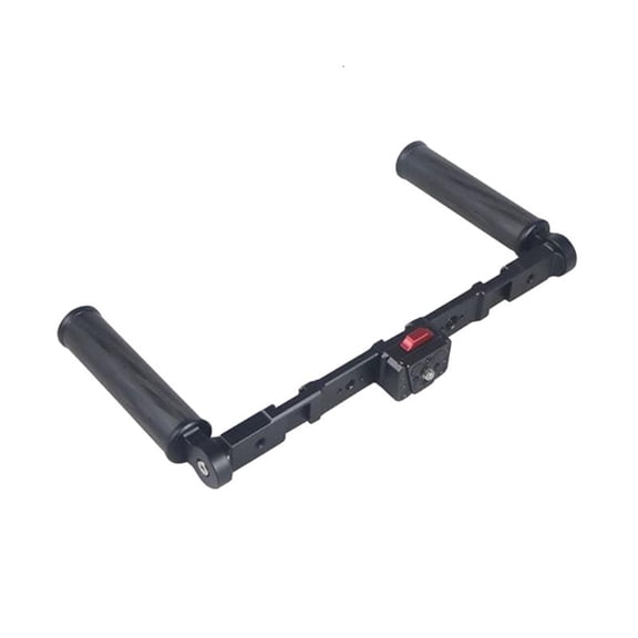 Dual Handheld Hand Grip Stabilizer for Phone Action Camera LED Light Mic Bracket