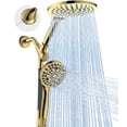 thumbnail image 1 of Dual Handheld Shower Head Combo  2-in-1 Rain Heads System 8 Inch Rainfall And 10 Modes High Hand Held Showerhead With Built-in Power Wash, 1 of 6