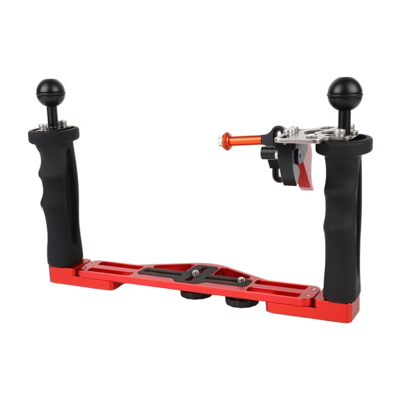 Dual Handle Camera Diving Rig Handheld Underwater Tray Stabilizer for DSLR Action Cameras