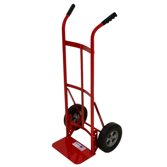 Milwaukee Dual Handle Truck, 800 lb. Load Capacity, 10 in. Solid Puncture Proof Tires