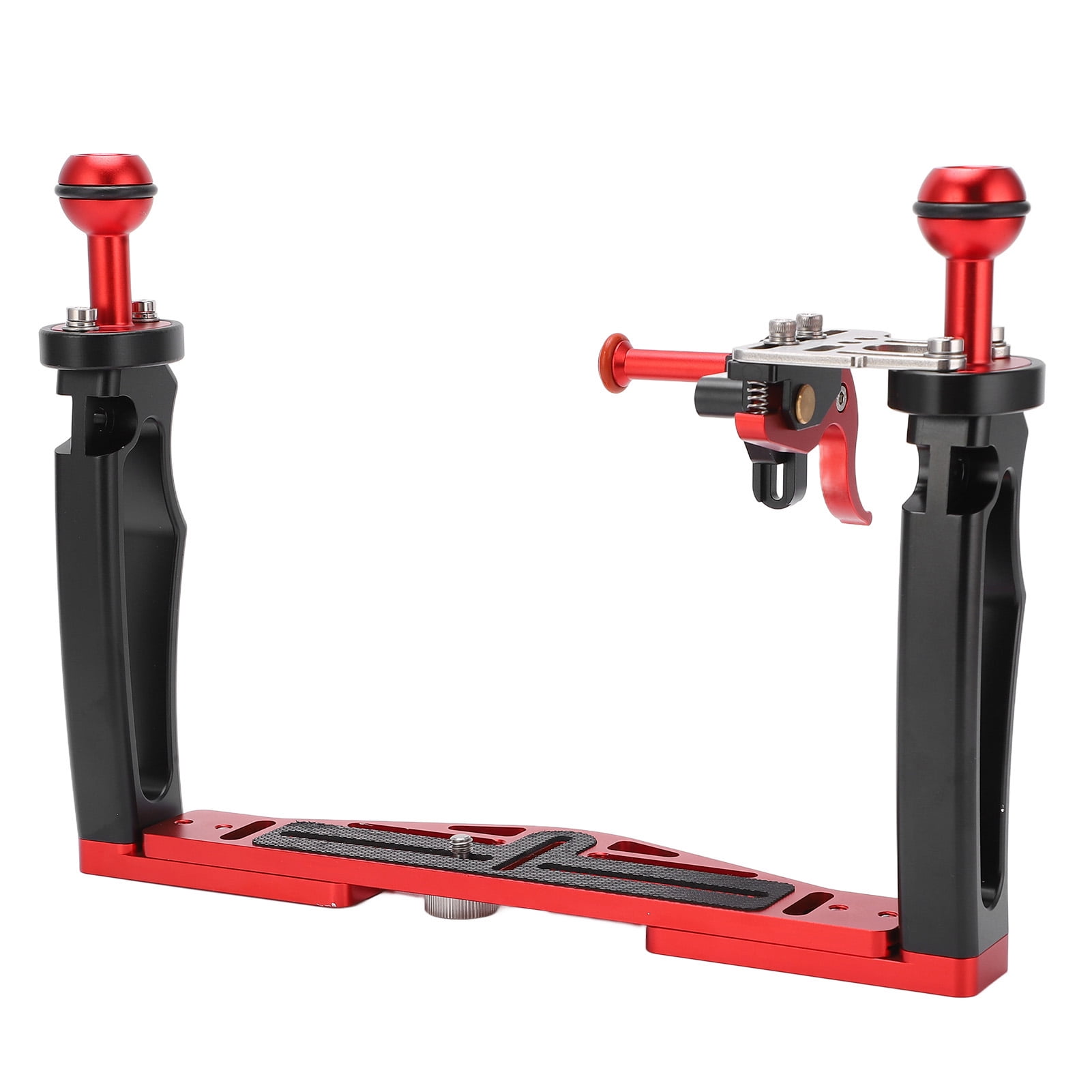 Dual Handle Tray Stabilizer Rig, Telescopic Diving Underwater Camera Housings Tray Ergonomic