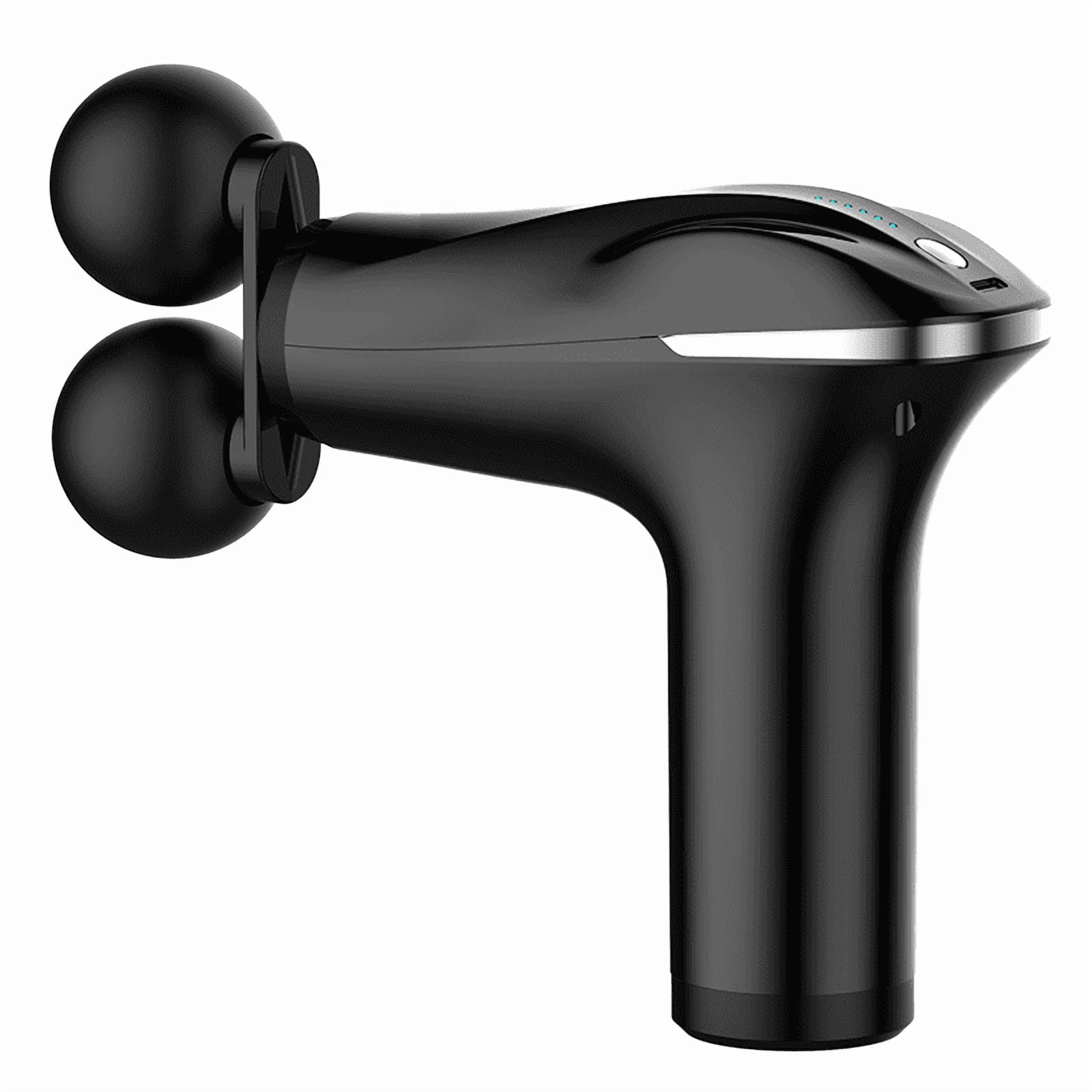 Dual Head Fascia Gun Handheld Deep Tissue Massager Portable Electric Vibration Massage Gun for Full Body Muscle Relaxation