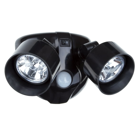 Dual Head Motion Sensor LED Wireless Security Light Outdoor Porch, Adjustable 360 Beam Angle