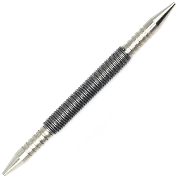 Dual Head Nail Setter, Hammerless 1/32″& 1/16″ Spring Nail Set, 3500 PSI Striking Force Counter Punch