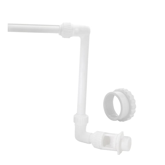Dual Head Pool Fountain Bracket, Adjustable Spray Aerator Attachment for Above Ground Swimming Pool, Fish Pond and Garden, Creates Refreshing Waterfall Display