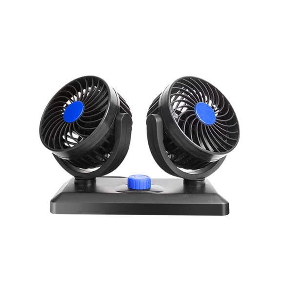 Dual Head Rotating Car Fan With USB Power,Silent Desk And Vehicle Cooling Fan,Adjustable Strong Wind Airflow For Center Console,Armrest,Or Home Use,Multi-Scene Versatile Cooling Fan
