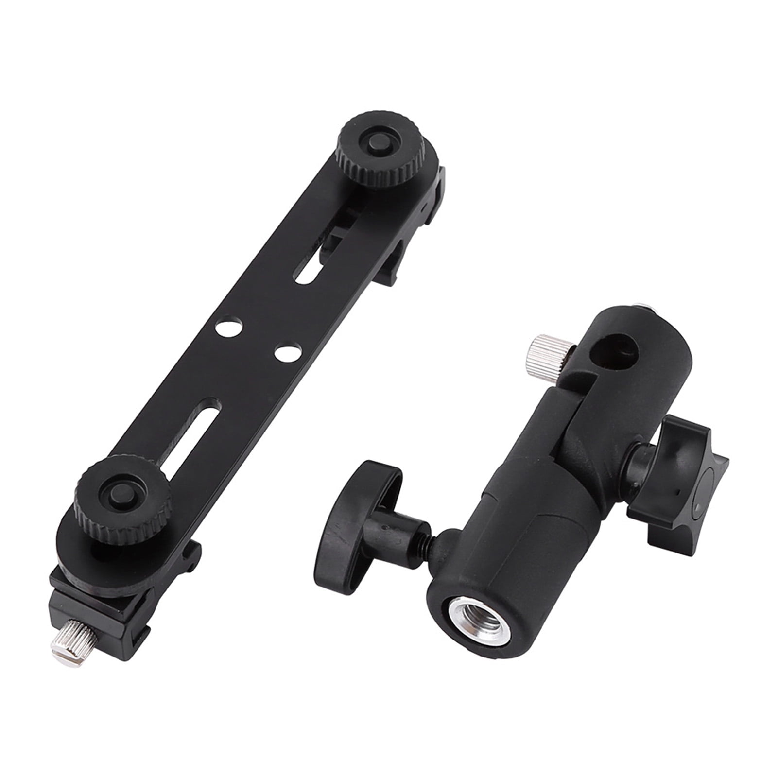 Dual Hot Shoe Bracket, Camera Stand Light Stand Bracket Light Stand