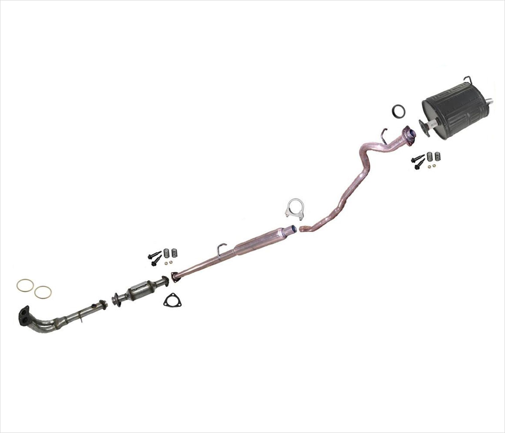 Flowmaster 15935 UFit Dual Exhaust Kit 2.25 in. universal 16piece