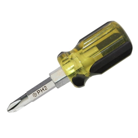 Dual Interchangeable Short Slotted Cross Screwdriver Double Head Ph2 Sl6