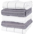 thumbnail image 1 of KAF Home Dual Purpose Cotton Kitchen Hand Towels, Reversible, 16” x 28”, Gray, 5-Pack, 1 of 10