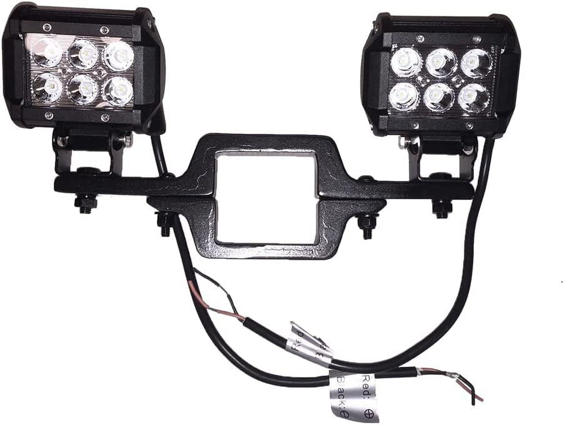 Dual LED Backup Lights + Mounting Bracket for Hitch Mount