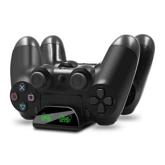 Dual LED Charging Station for PS4 Wireless Controllers - Fast Charger Dock with LED Indicators, Universal Compatibility for PS4 Slim/Pro | PS4 Accessories
