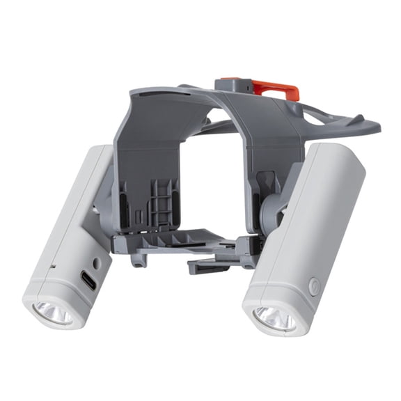 Dual LED Searchlight for DJI Mini 5 Pro Drone, STARTRC Night Flight Light with 360 Adjustable Lamps & Propeller Holder, USB-C Rechargeable Drone Accessory