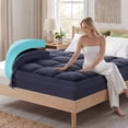 thumbnail image 1 of Dual Layer 3 Inch Mattress Topper King Size, Cooling Gel Memory Foam Plus Pillow Top Mattress Pad Cover with 8-21 Inch Deep Pocket, 1 of 9