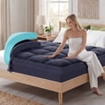 thumbnail image 1 of Dual Layer 3 Inch Mattress Topper Twin XL Size, Cooling Gel Memory Foam Plus Pillow Top Mattress Pad Cover with 8-21 Inch Deep Pocket, 1 of 9