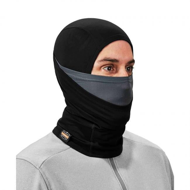 Dual-Layer Balaclava Face Mask, Black