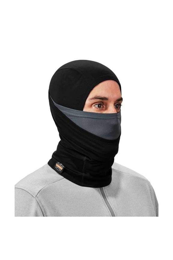 Dual-Layer Balaclava Face Mask, Black