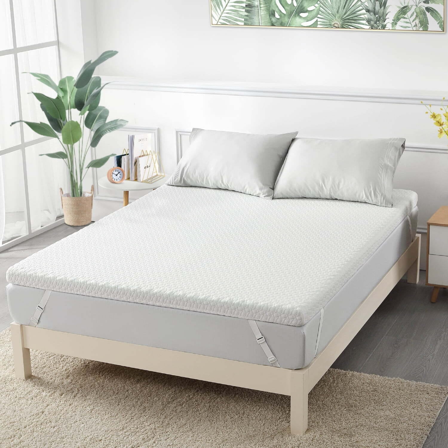 Dual Layer Memory Foam Mattress Topper Full - 3 Inch - Walmart.com