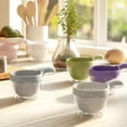 thumbnail image 1 of Dual Layer Mini Colander with Handle,Plastic Fruit Vegetable Washer Drainer Bowl for Berries Tomatoes, 1 of 8