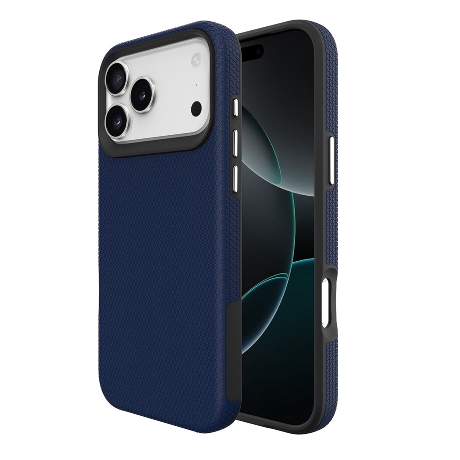 Dual Layer Protective Phone Case for iPhone 17 Pro Max - Blue