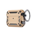 thumbnail image 1 of Dual-Layers Armor Case for AirPods 3rd Generation 2021 with Keychain Design Cover, Heavy Duty Military Grade Hybrid Shockproof Anti-Drop Protective Case for AirPods 3rd Generation 2021,Gold, 1 of 9