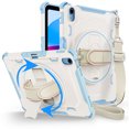 thumbnail image 1 of Dual Layers Protection Shockproof Cover with Hand Strap, Pencil Holder, Shoulder Strap for iPad 10th Generation 10.9" Case, 1 of 8