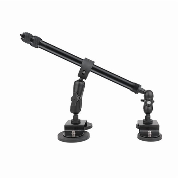 Dual-Leg Magnetic Base Fixed Mount Holder with Selfie Stick Kit for GoPro and Other Action Cameras