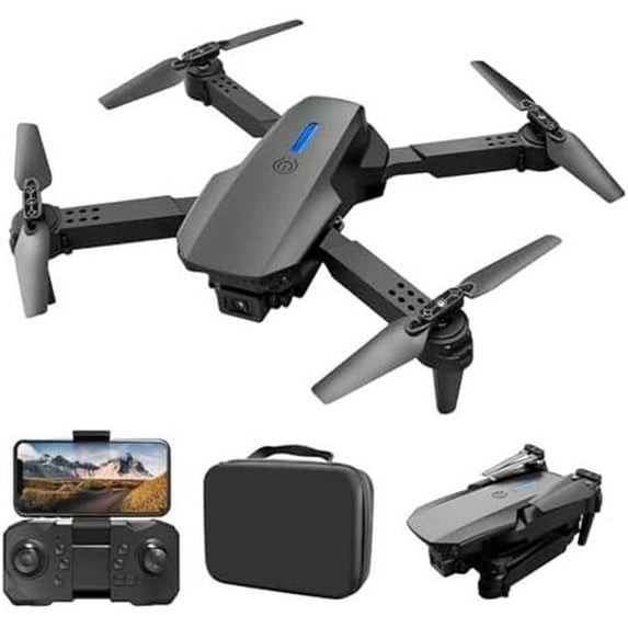 Dual Lens 2.4G WIFI RC Quadcopter Drone with 1080P Camera - Black