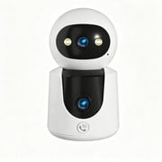 Dual Lens Camera One Touch Call Pet Monitor with Backup Battery SD Recording