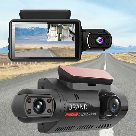 Dual Lens Car DVR Dash Cam Video Recorder G-Sensor Front and Inside 1080P Camera