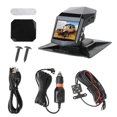 Dual Lens DVR Camera Car Dash Cam Video Recorder Rear View Monitor