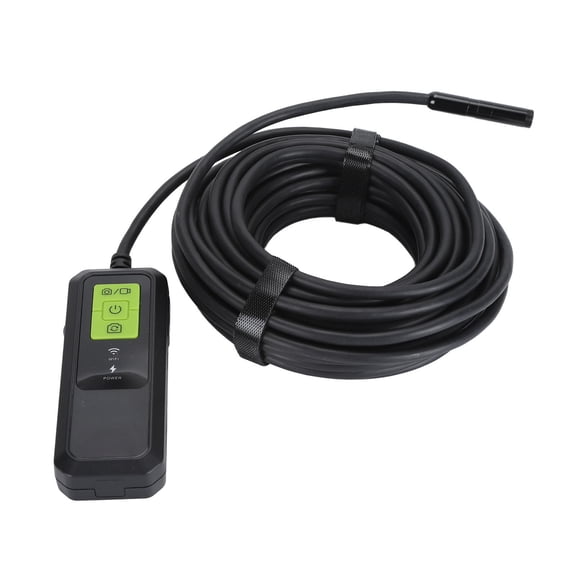 Dual Lens Endoscope 7.9mm 1440P WiFi Inspection Camera, 10m / 32.8ft Waterproof Industrial Borescope with Light, Compatible with Phone & Computer