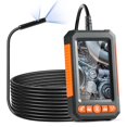 thumbnail image 1 of Dual Lens Endoscope Camera - 16.4FT Borescope with 4.3" IPS Screen, 8+1 LED Lights & IP67 Waterproof Probe - for Auto, HVAC, Plumbing Inspection, 1 of 11