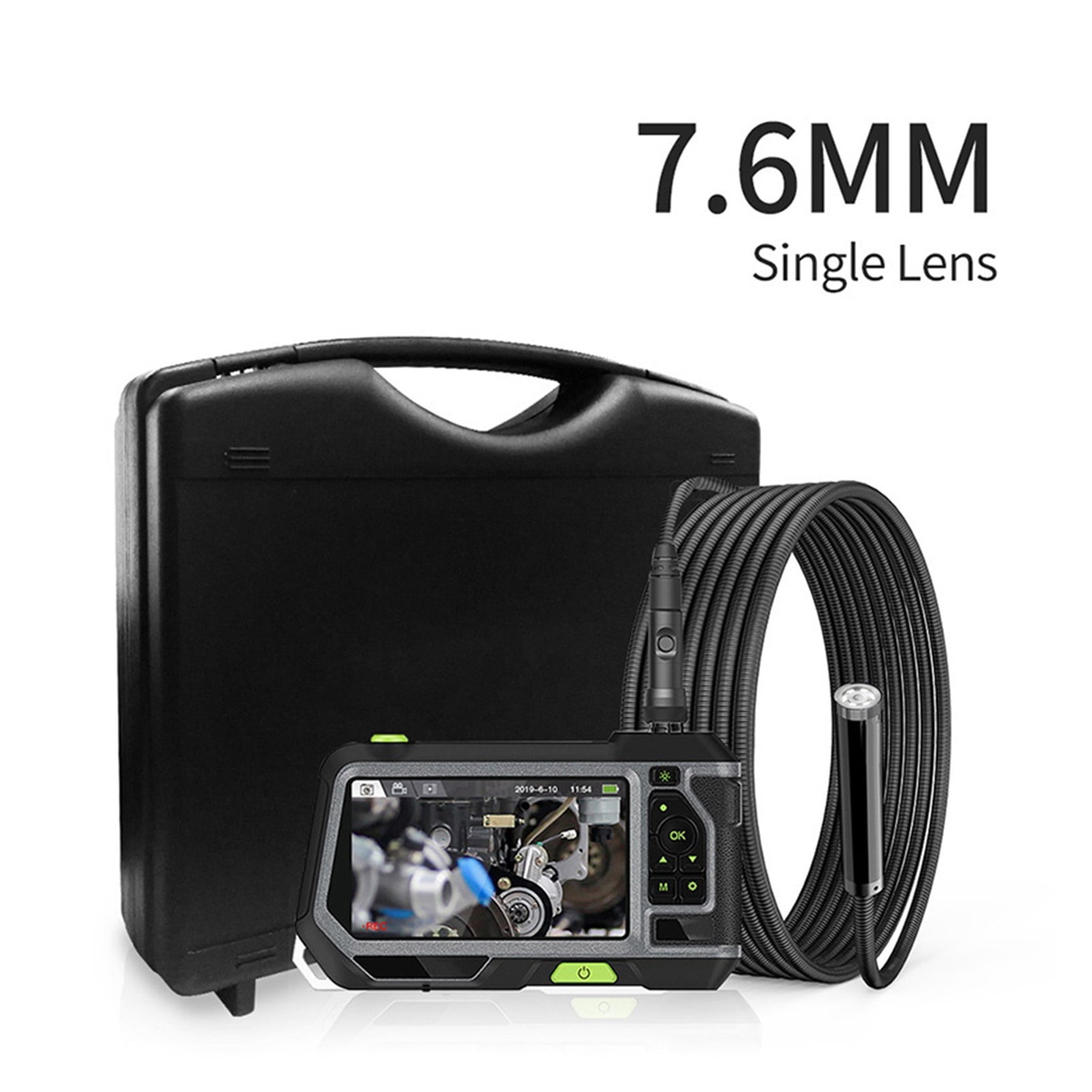 Dual Lens Endoscope Camera With 5-Inch IPS LCD Monitor Industrial Waterproof Borescope Inspection Camera With 6 LED Toolbox ,Various Applicable